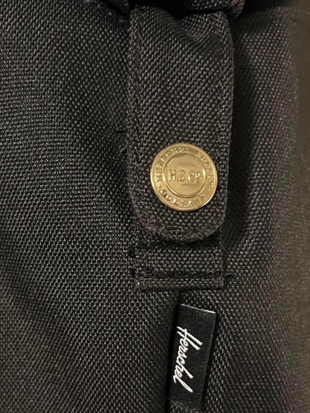 Herschel Supply Company Black Duffel Tote with Logo Patch - Picture 5 of 5
